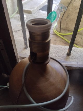 Base de lámpara de cerámica