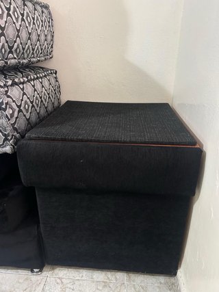 Sofá cama modular negro