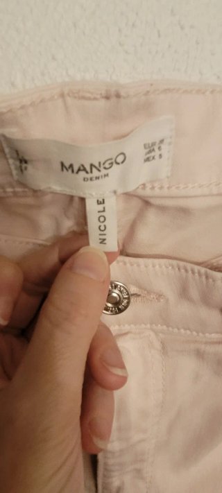 Pantalón Mango Rosa Talla M
