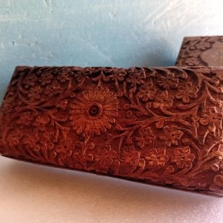 Coppia cofanetti legno intarsiati