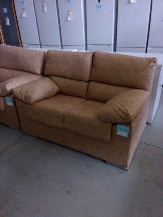 Sofá de salón beige 2 plazas