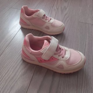 Zapatillas deportivas niña rosa y blanco talla 30