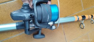 Caña de pesca telescópica 6 empates con carrete