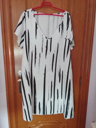 Vestido estampado rayas talla 2XL