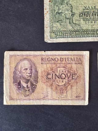 Lotes de Billetes Italianos clásicos.