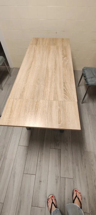 Mesa de cocina madera y metal