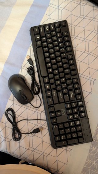 Teclado y Ratón ISY Negro