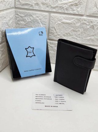 Cartera Pielex Piel Negra RFID