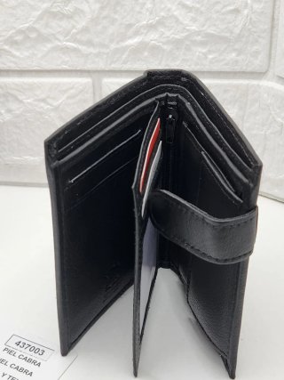 Cartera Pielex Piel Negra RFID