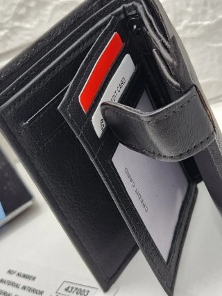 Cartera Pielex Piel Negra RFID