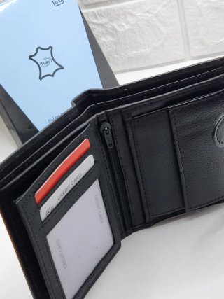 Cartera Pielex Piel Negra RFID