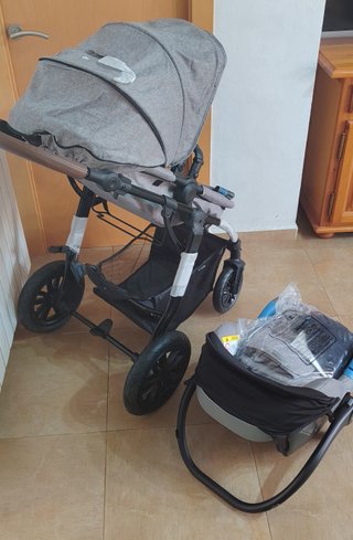 Kinderkraft MOOV 2 AIR, carrito 3 en 1 con capazo