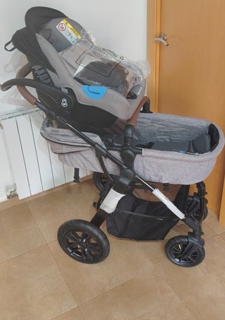 Kinderkraft MOOV 2 AIR, carrito 3 en 1 con capazo