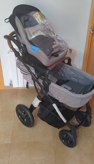Kinderkraft MOOV 2 AIR, carrito 3 en 1 con capazo