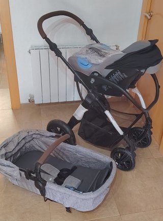 Kinderkraft MOOV 2 AIR, carrito 3 en 1 con capazo