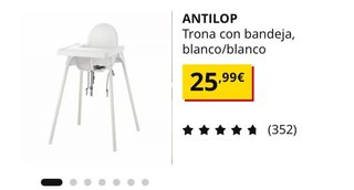 Trina Antilop Ikea con bandeja