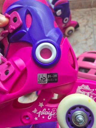 Patines 27-28 con Protecciones y Casco