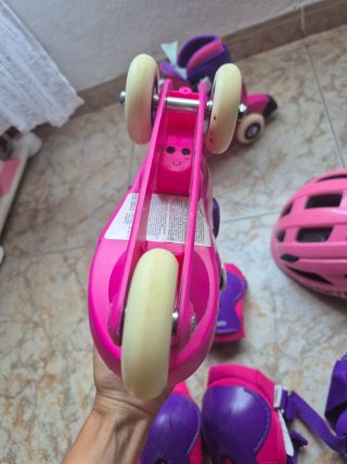 Patines 27-28 con Protecciones y Casco