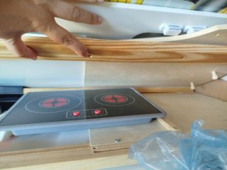 Cocinita de madera para niños