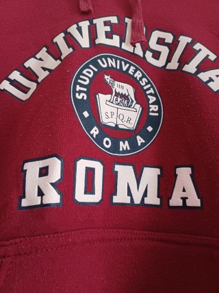 Sudadera de color rojo/granate de roma