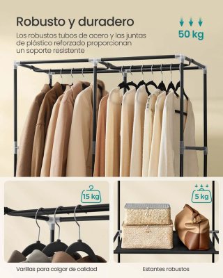 Armario de Tela 86x45x167 cm SONGMICS RYG091B01