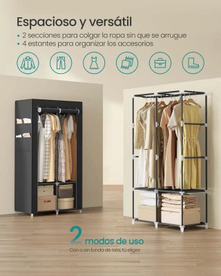Armario de Tela 86x45x167 cm SONGMICS RYG091B01