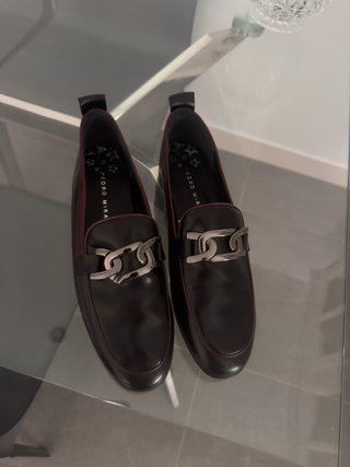 Mocasines Pedro Miralles Piel Negro y Burdeos