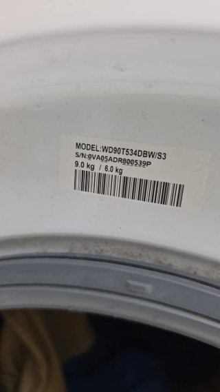 Lavadora y Secadora Samsung 9/6 kg