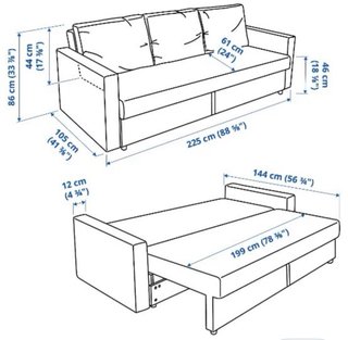 Sofá Cama con Arcón como nuevo