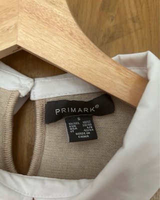 Jersey Primark cuello bebé beige talla S