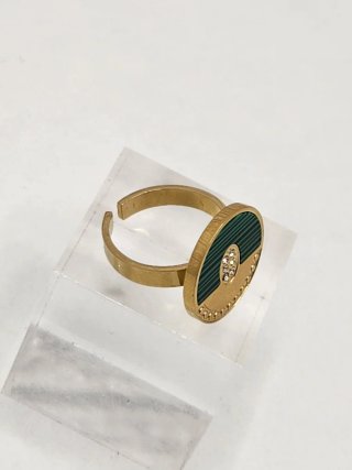 Anillo Chapado en Oro Ajustable
