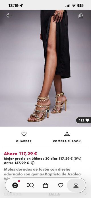 Sandalias Joya Doradas