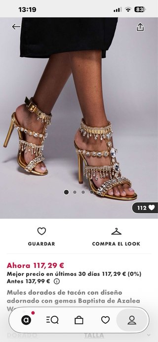Sandalias Joya Doradas