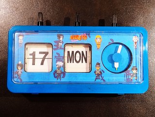 Naruto Orologio Calendario flip vintage