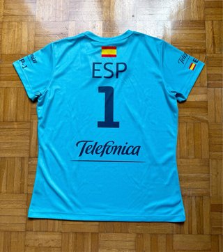 Camiseta chica licra técnica equipo Telefónica VOR