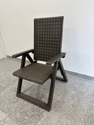 2 Sillas Plegables Exterior Chocolate