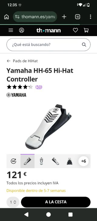 Controlador Hi-Hat Yamaha HH65