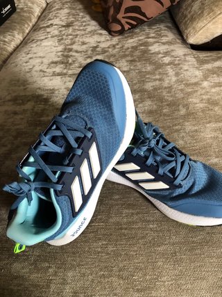 Zapatillas Adidas Mujer Azul y Blanco