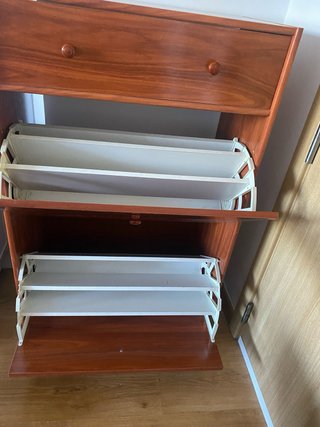 Mueble zapatero de madera