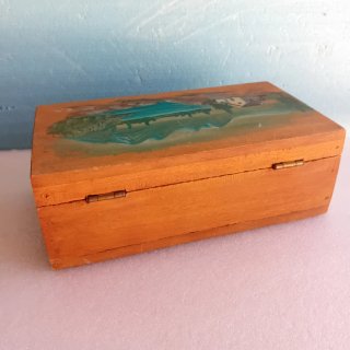 Cofanetto legno decorato a mano