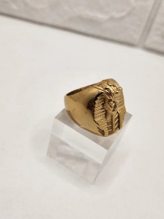 Anillo Faraón Acero Quirúrgico Chapado Oro