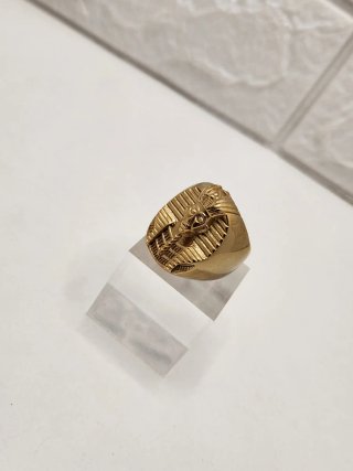 Anillo Faraón Acero Quirúrgico Chapado Oro