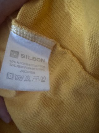 Sudadera Silbon amarilla con logo