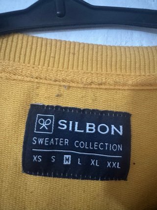 Sudadera Silbon amarilla con logo