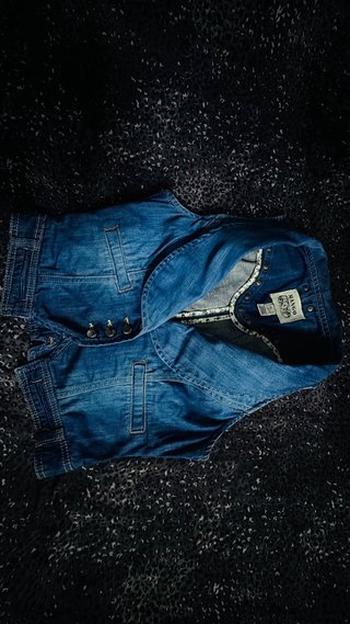 Chaleco vaquero Mango Talla S