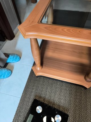 Mesa de centro madera y cristal