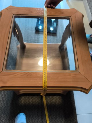 Mesa de centro madera y cristal