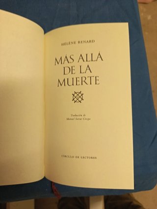 Libro Más Allá de la Muerte Hélène Renard