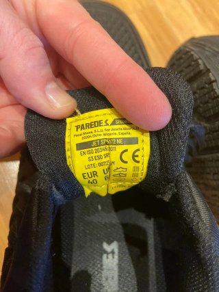 Zapatos de seguridad Paredes negros