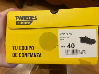 Zapatos de seguridad Paredes negros